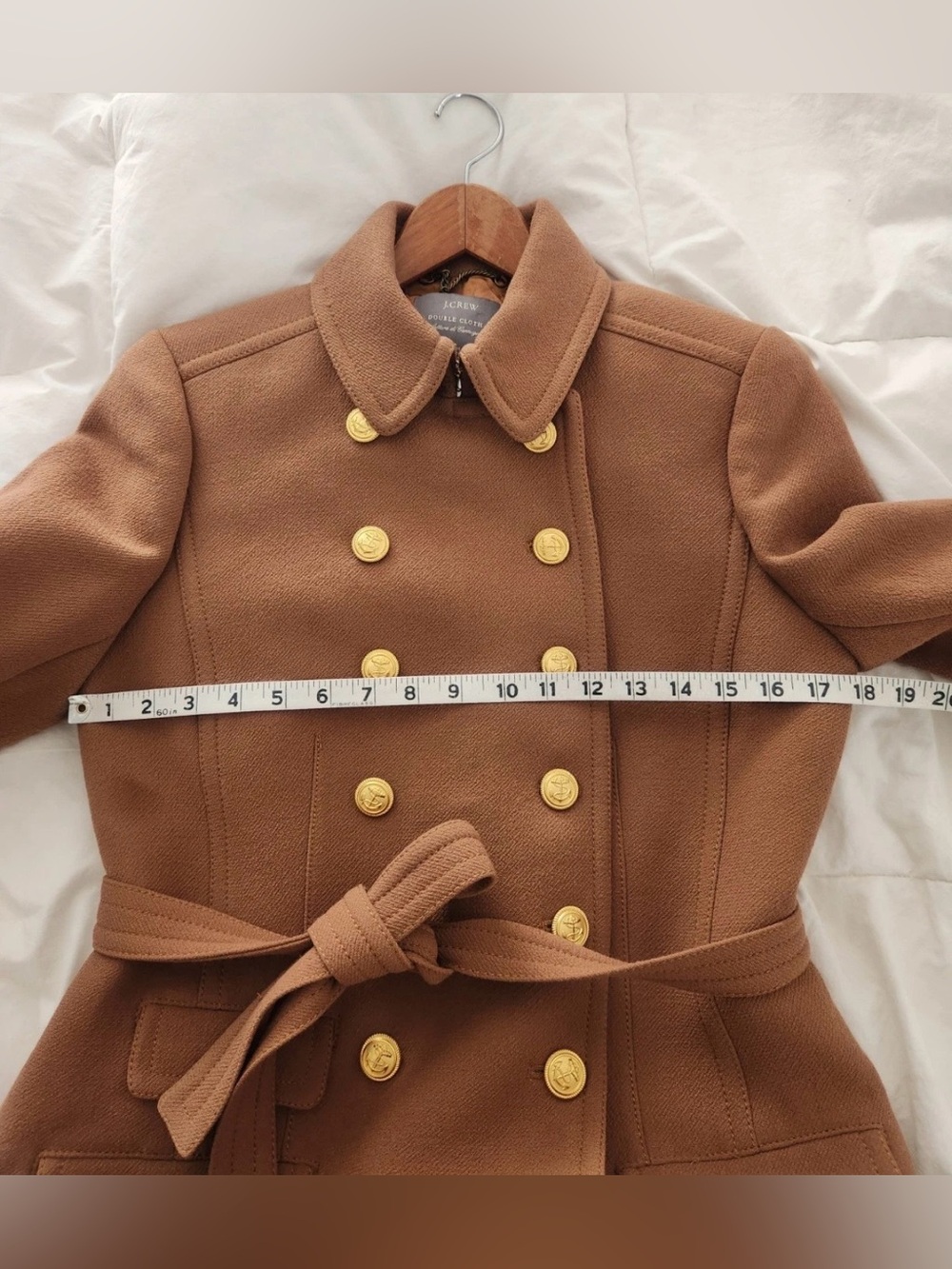 J. Crew ✨LIMITED EDITION ✨Camel Townhouse Double-Breasted Trench Coat - Picture 12 of 16